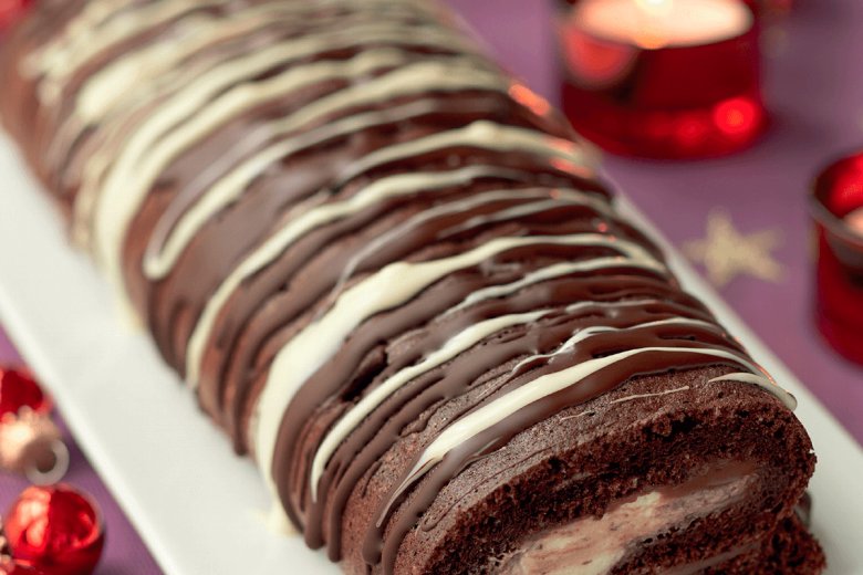 Luscious Chestnut & Chocolate Roulade