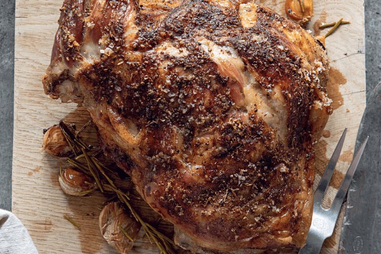 Slow-roast shoulder of Lamb