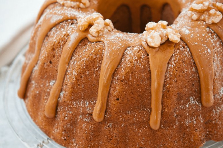 Coffee and Walnut Bundt Cake