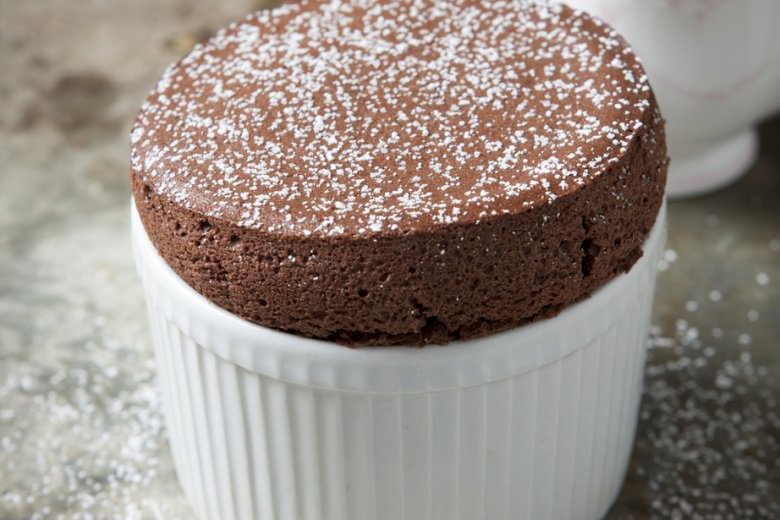 Chocolate and Orange Soufflé with Grand Marnier sauce