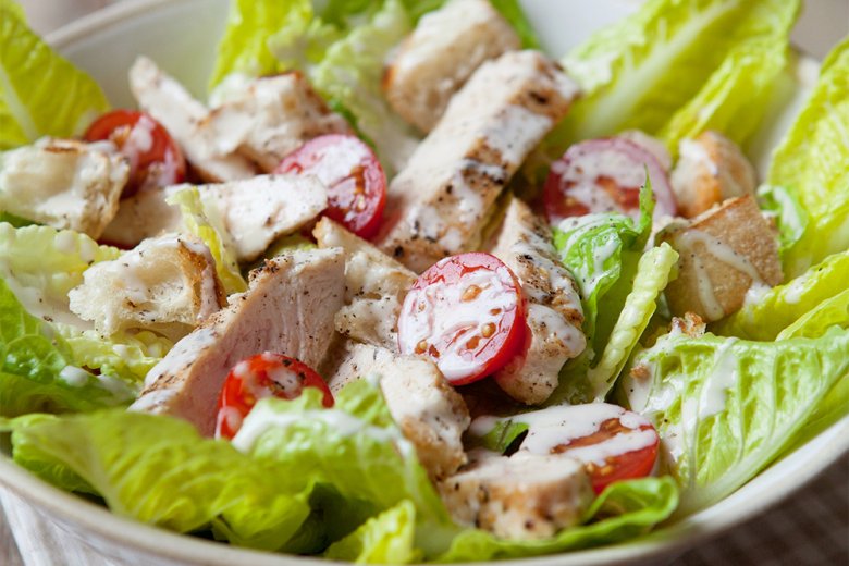 Chicken Caesar salad