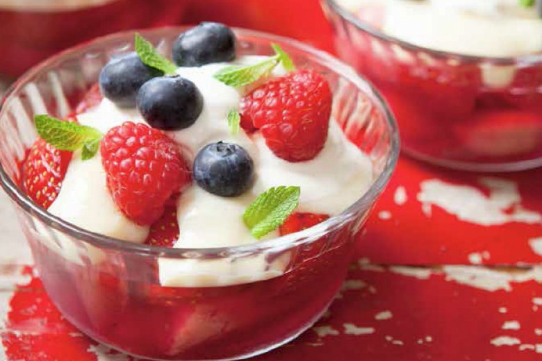 Fresh fruit trifles