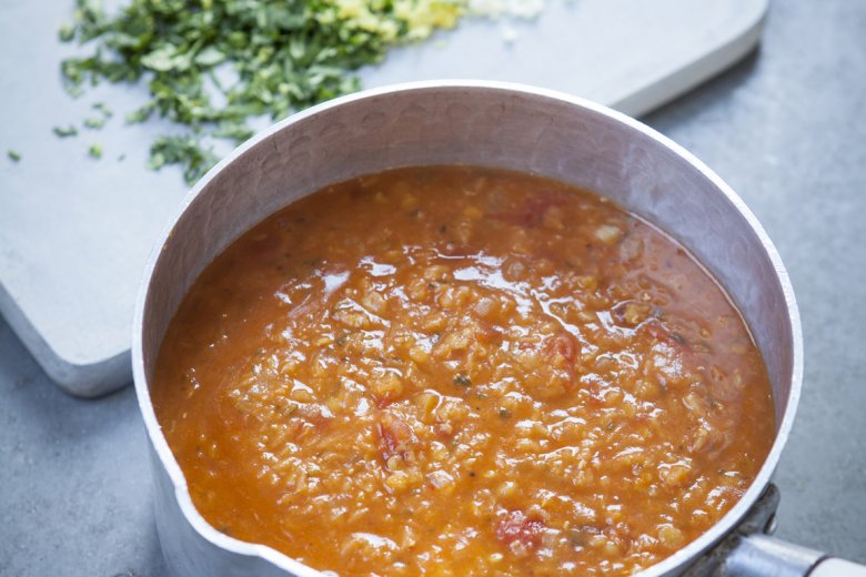 Red Lentil and Harissa Soup