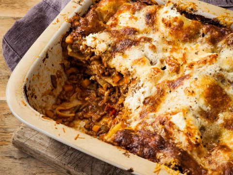 Easy Biker Lasagne - Recipes - Hairy Bikers