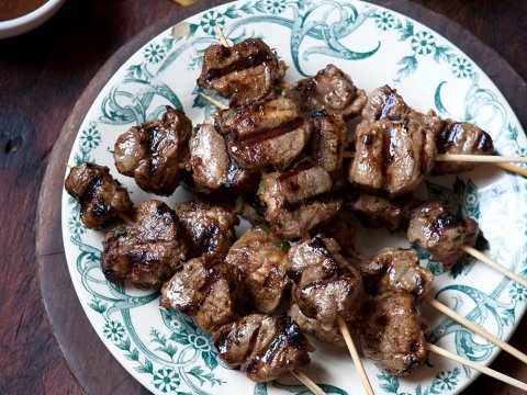 Shashlik skewers top