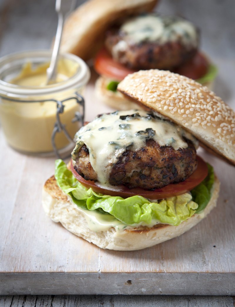 Chicken Burgers - Recipes - Hairy Bikers