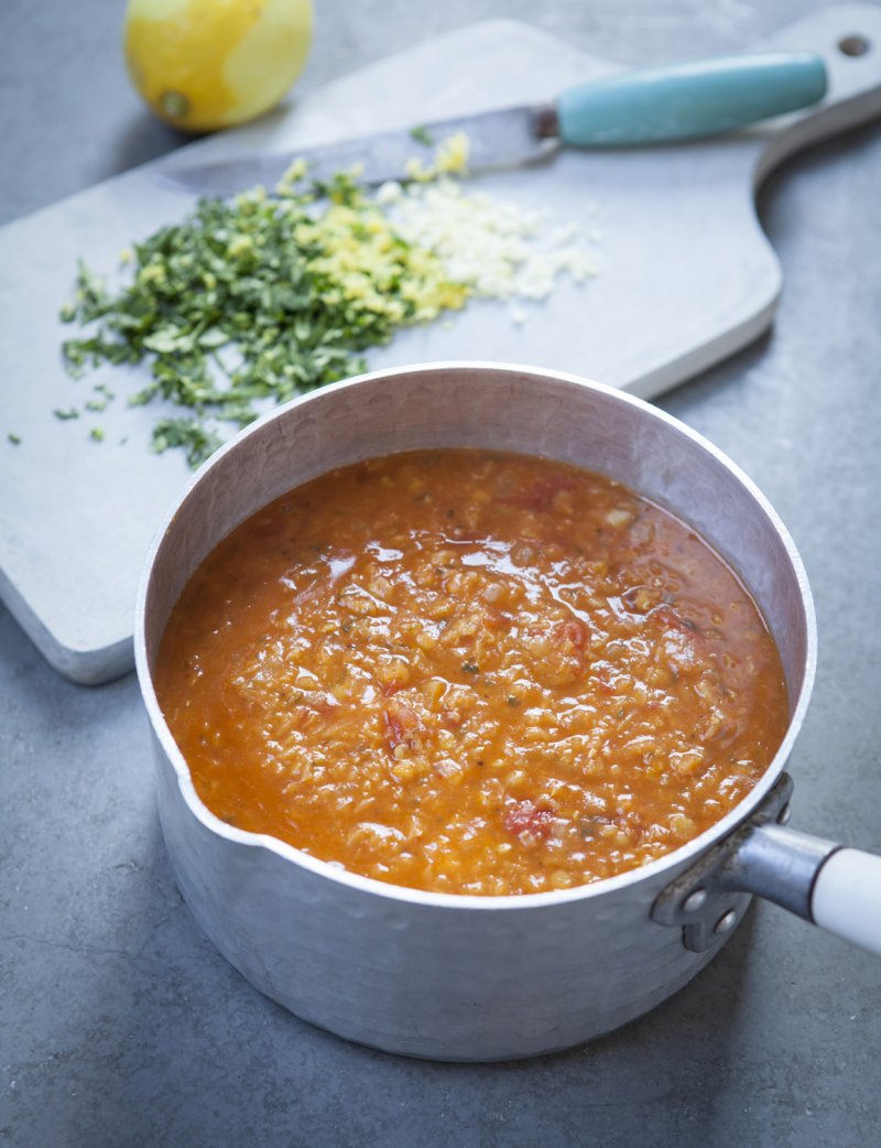 Red Lentil and Harissa Soup