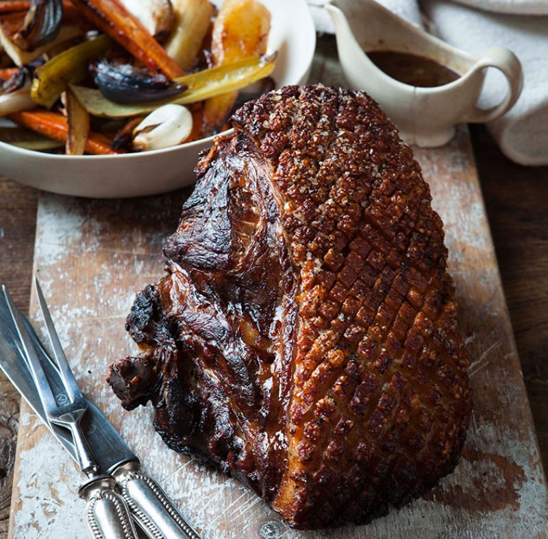 Slow Roast Pork With Root Vegetables