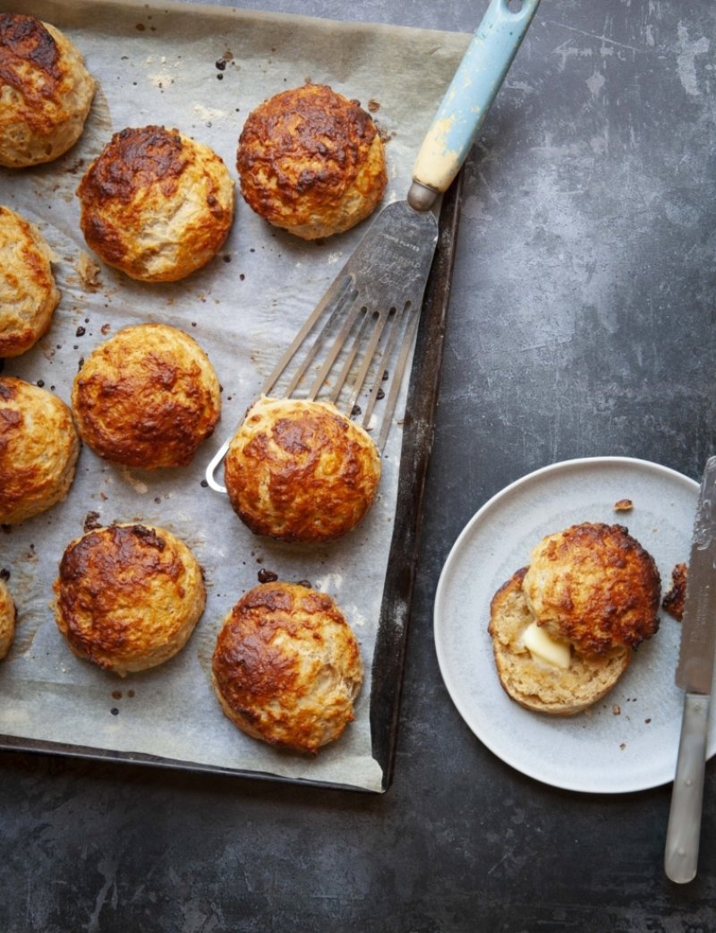 Cheese and Marmite scones